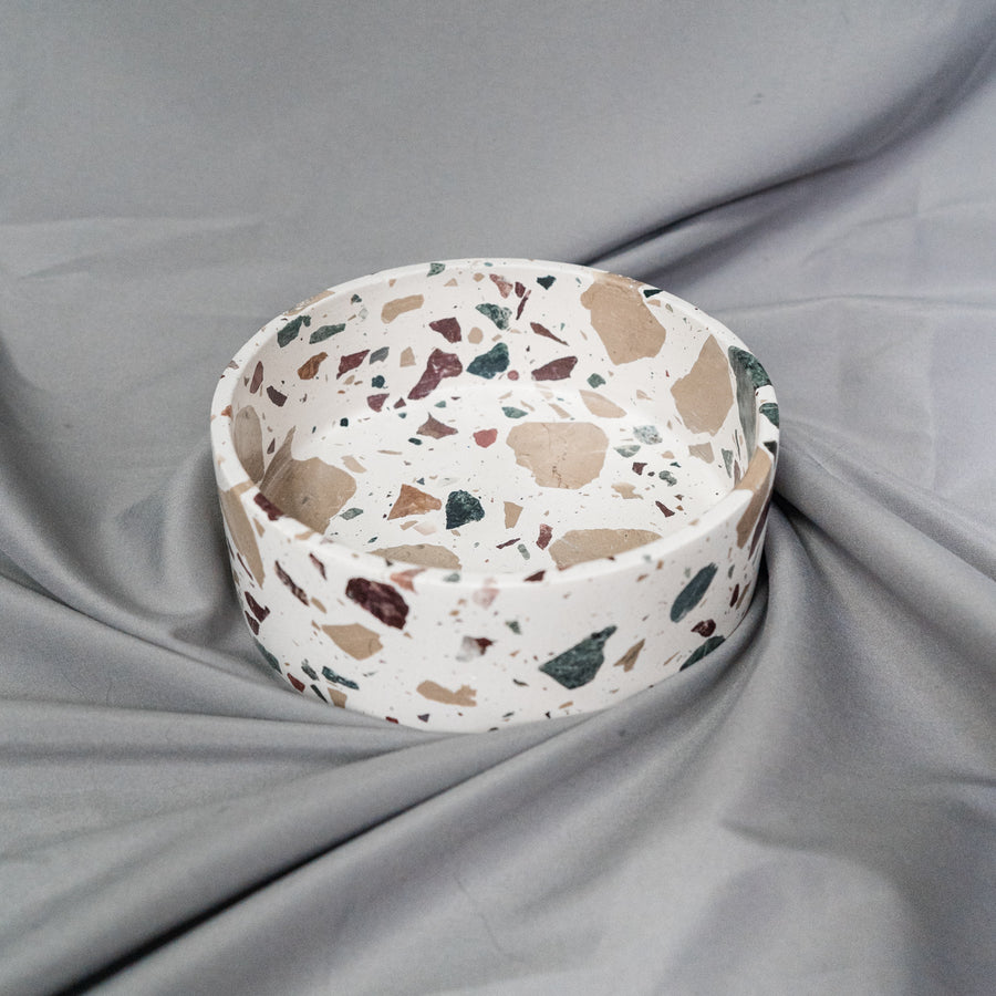 Earth Terrazzo Dog Bowl
